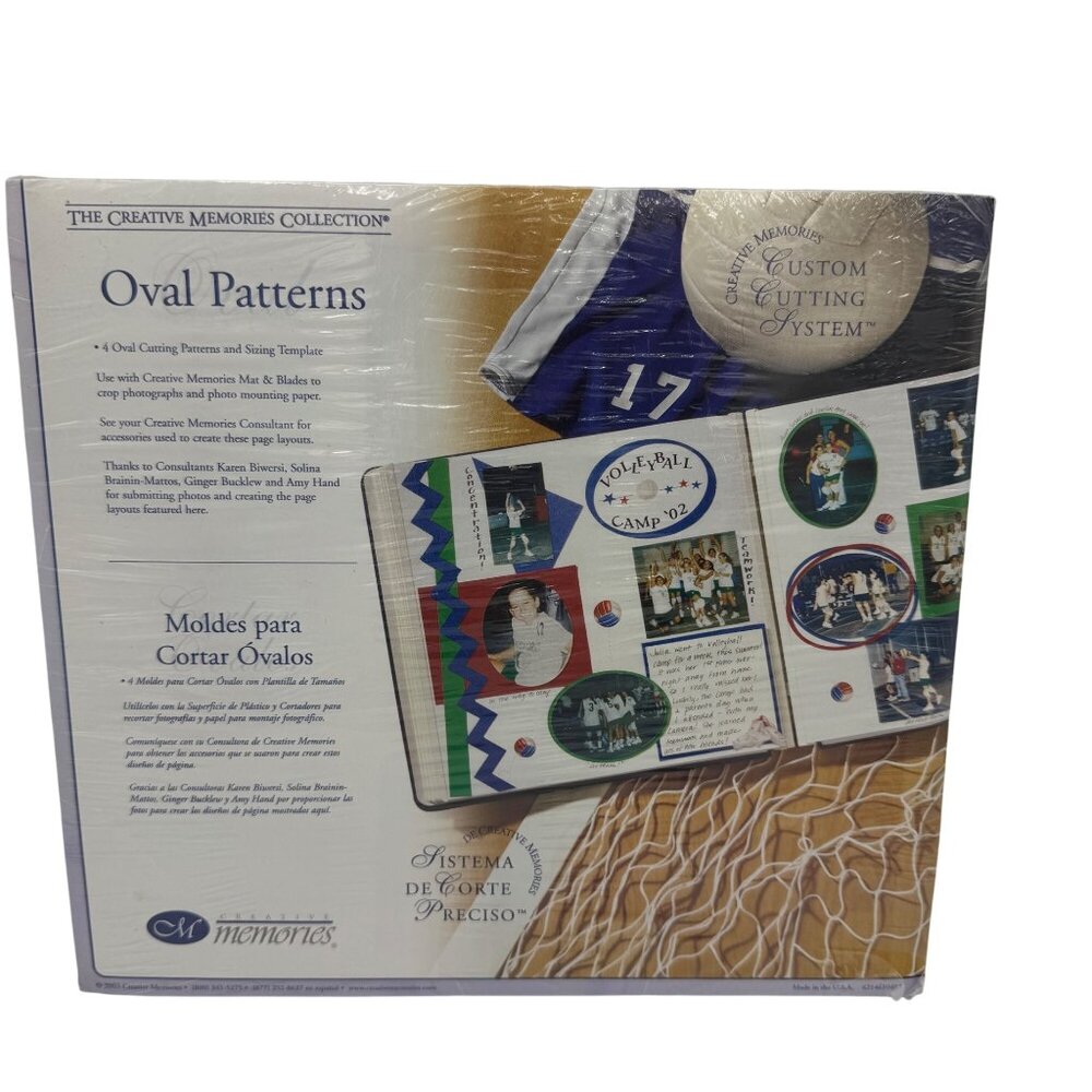 Creative Memories Oval Patterns Custom Cutting System